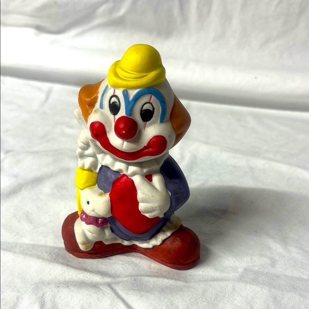 Vintage ceramic clown figurine